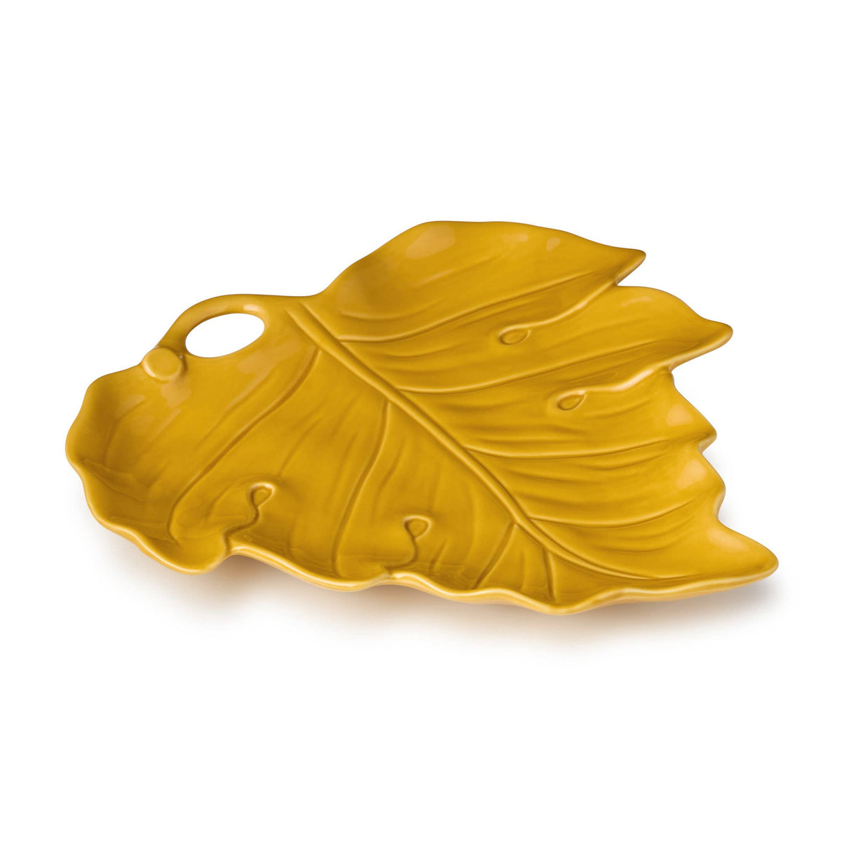 Autumn Meadows 3-D Leaf Platter 14" x 12"