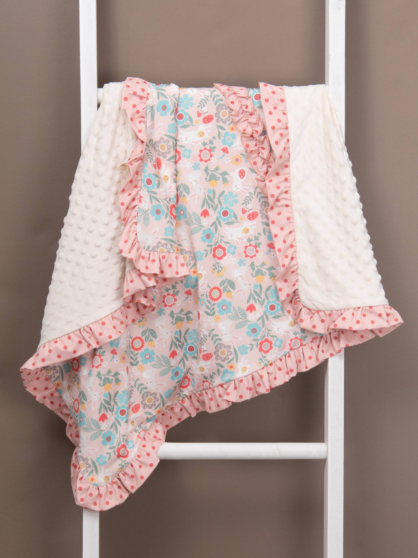 Lilly Belle Cottontail Ruffle Blanket