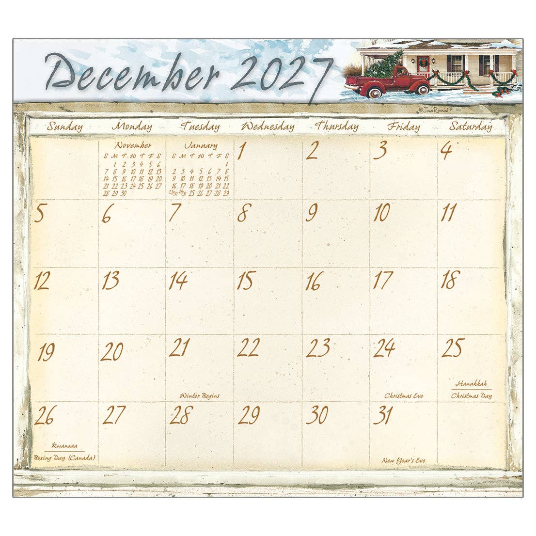 Life Itself 2027 Magnetic Calendar Pad