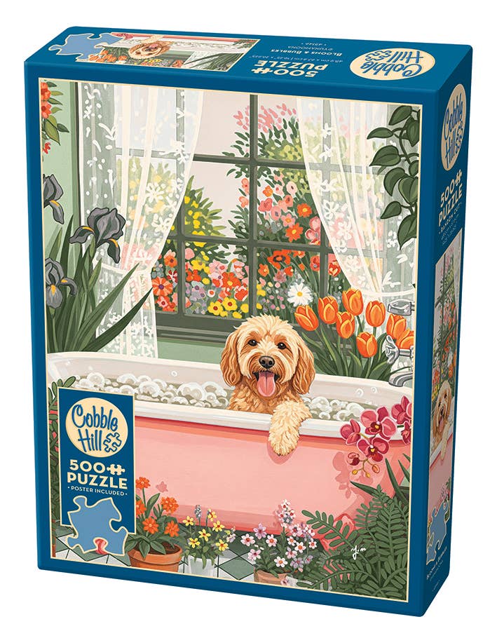 Blooms and Bubbles 500-Piece Cobble Hill Puzzle