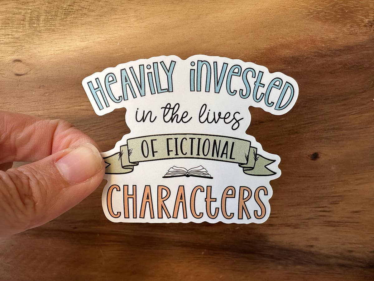 Fictional Characters | Book Lover Sticker | Reading Sticker