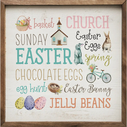 Easter Color Words Whitewash
