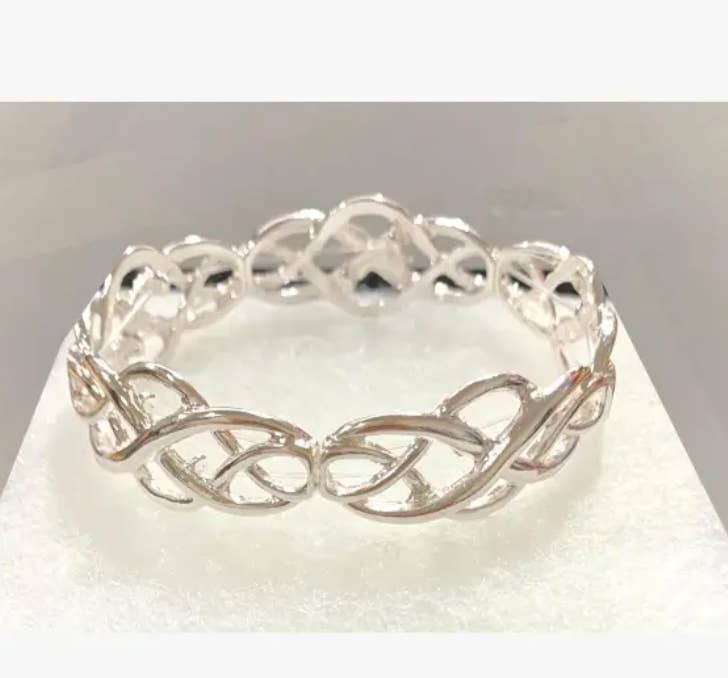 FR2735 Celtic Metal Stretch Bracelet
