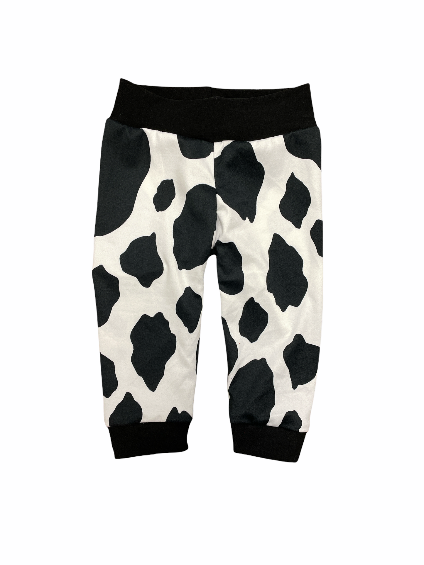 Black Cow Print • Baby/Toddler Joggers