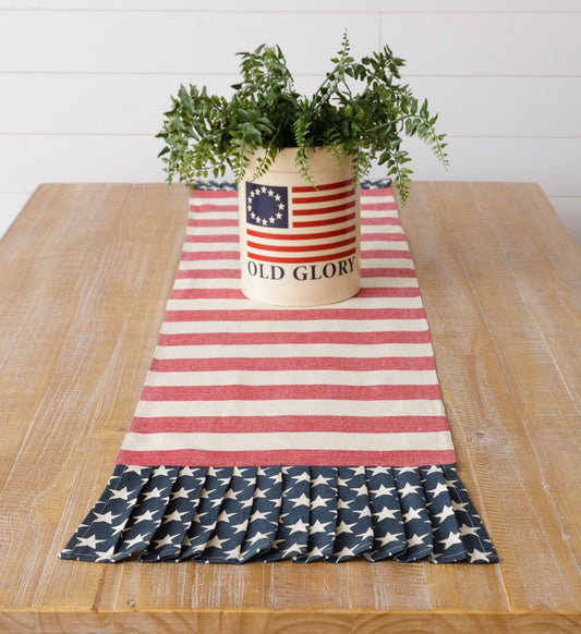 Table Runner - Stars And Stripes With Ruffle (PC)
