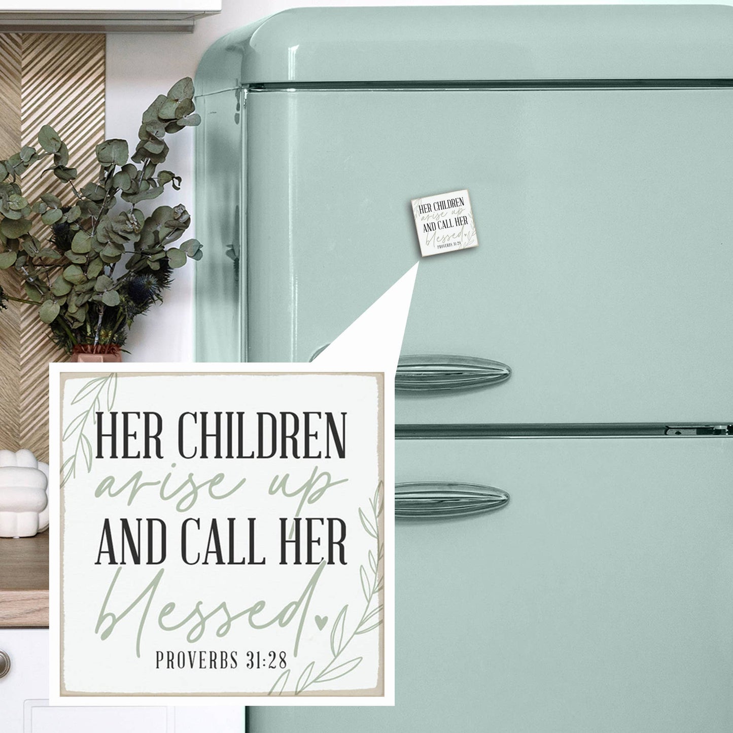 Her Children Arise Up - Square Magnets