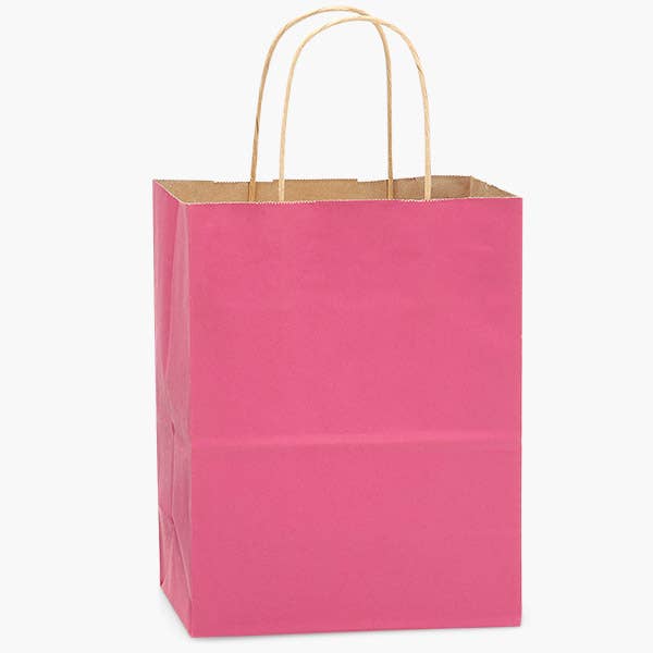 Recycled Kraft Color Paper Retail Shopping Bags