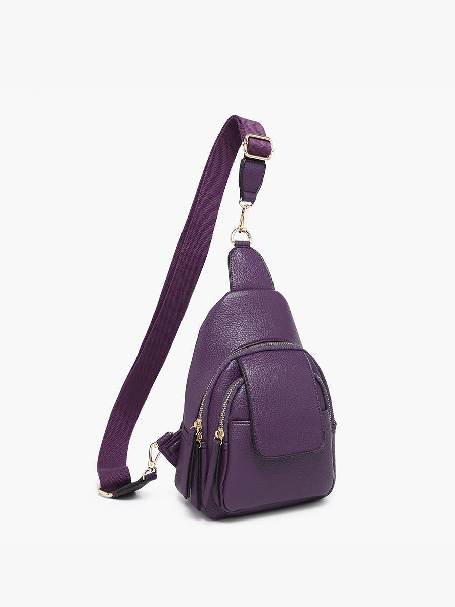 M2532 Sophia Sling Bag w/ Flapover Pocket
