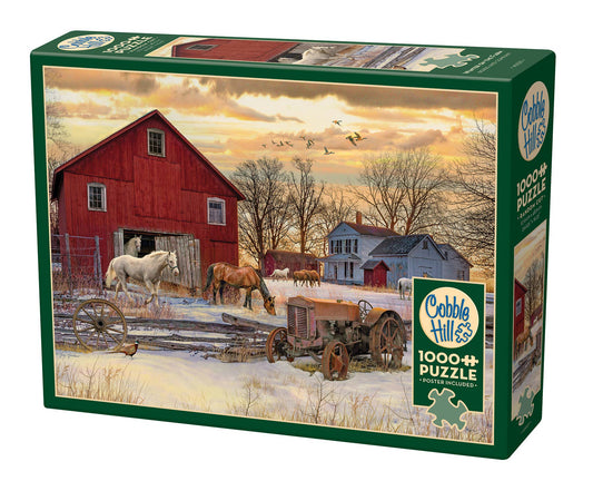 Winter on the Farm 1000pc puzzle