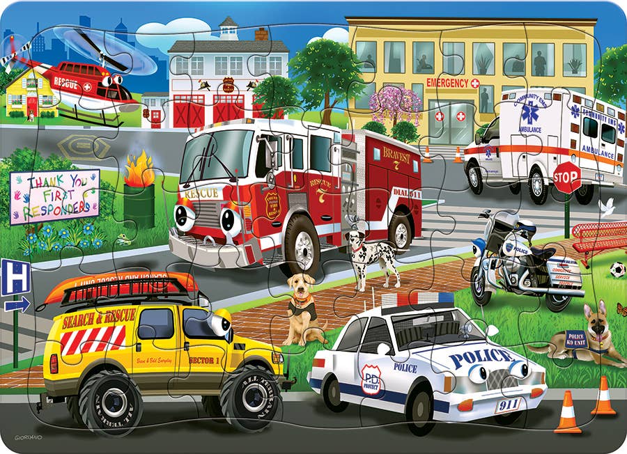 Emergency Response (Tray) 35-Piece Cobble Hill Puzzle
