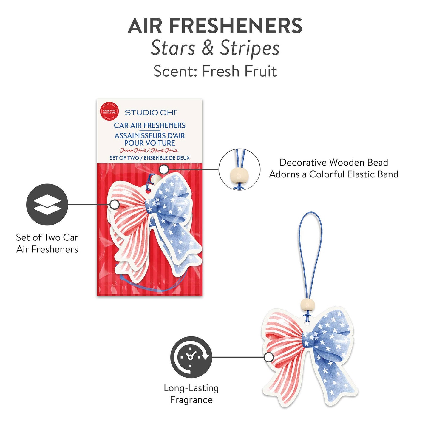 Stars & Stripes Car Air Fresheners