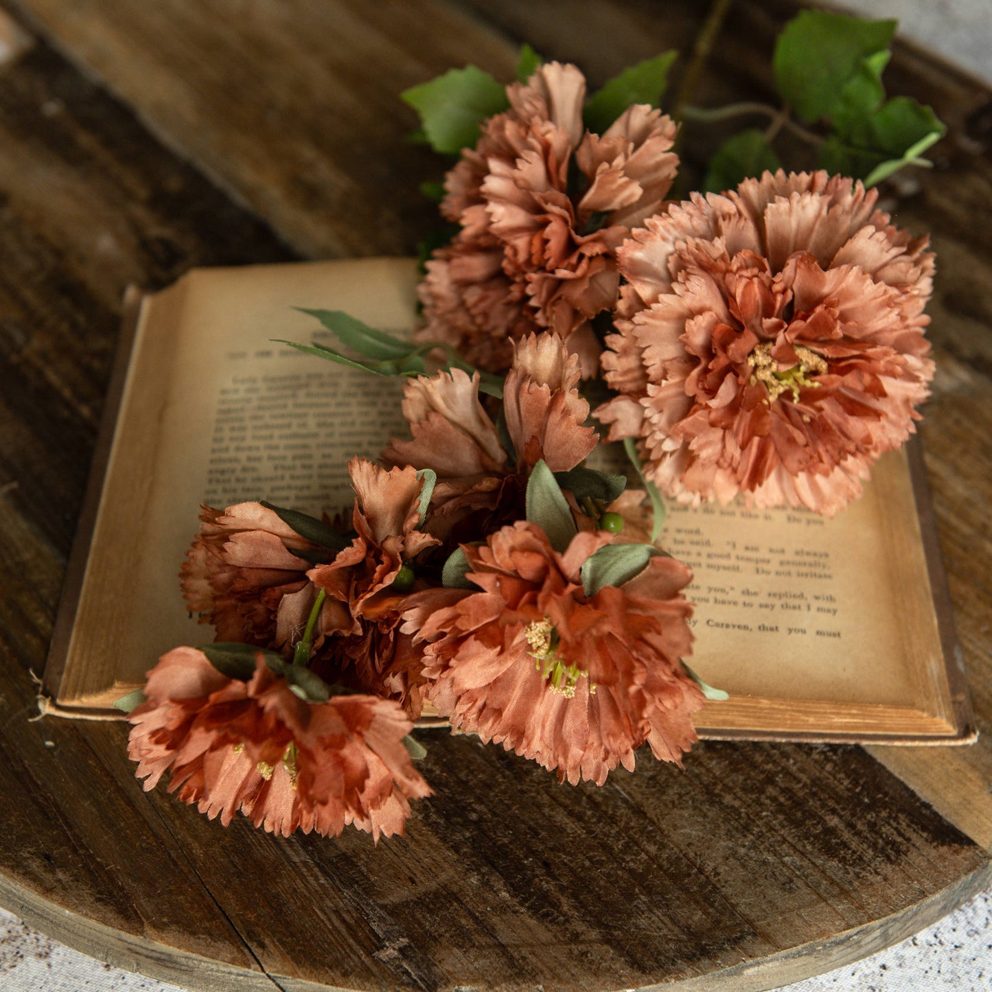 30.5" BROWN CARNATION SPRAY
