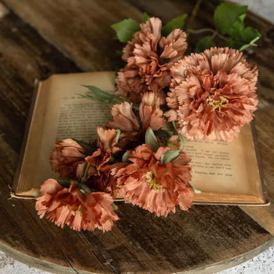 30.5" BROWN CARNATION SPRAY