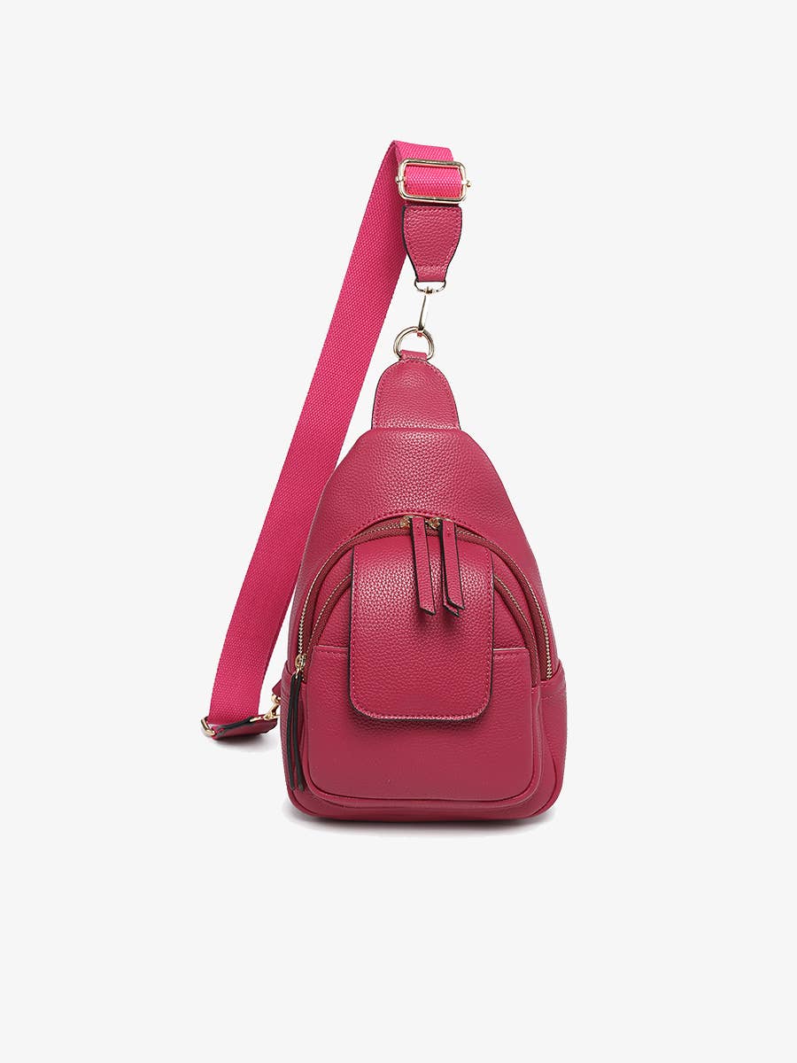 M2532 Sophia Sling Bag w/ Flapover Pocket