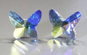 24 pr. Large Crystal Post Earrings Assortment