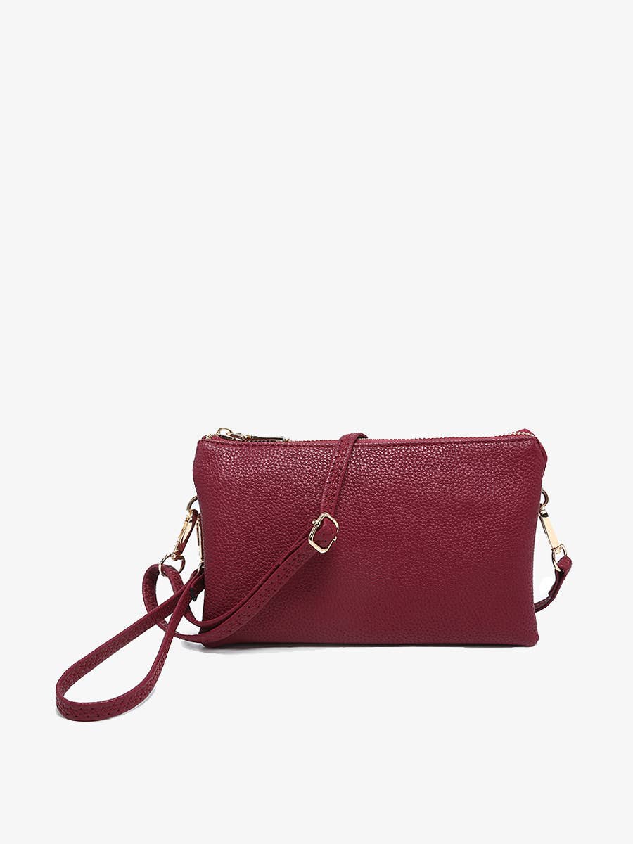 M013 Riley Monogrammable 3 Compartment Crossbody/Wristlet