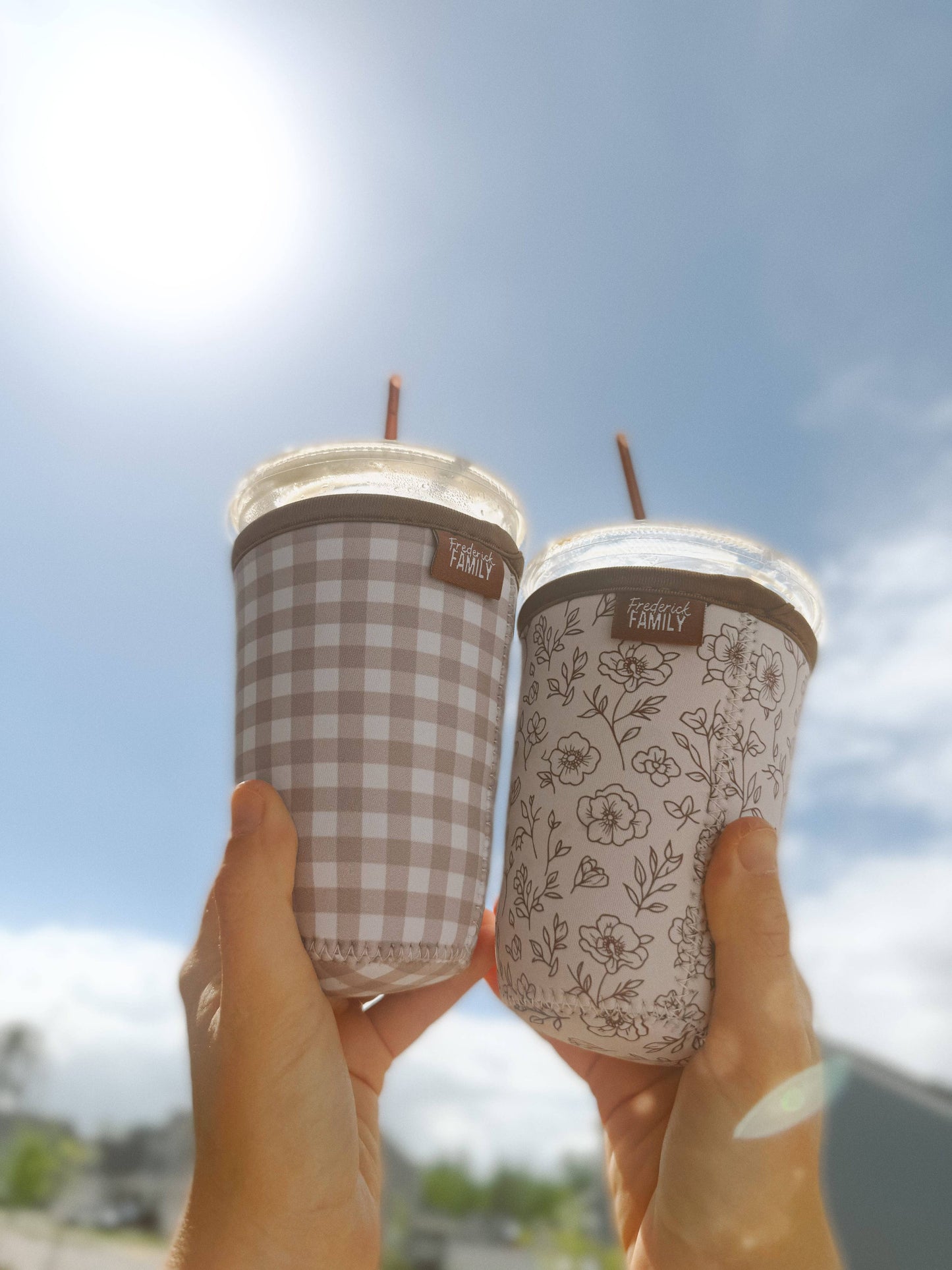 Iced Coffee Sleeve, Cute Reusable Cup Holder Drink Sleeve