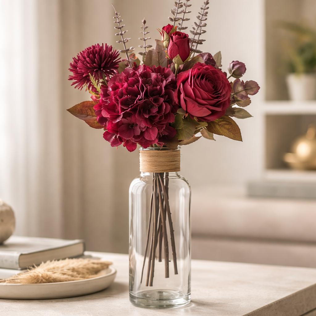Burgundy Hydrangea Spray