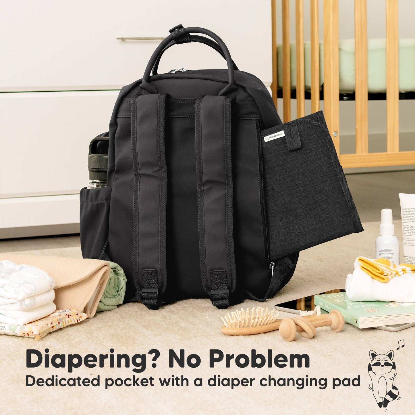 Play Diaper Bag Backpack, Baby Bag with Changing Pad