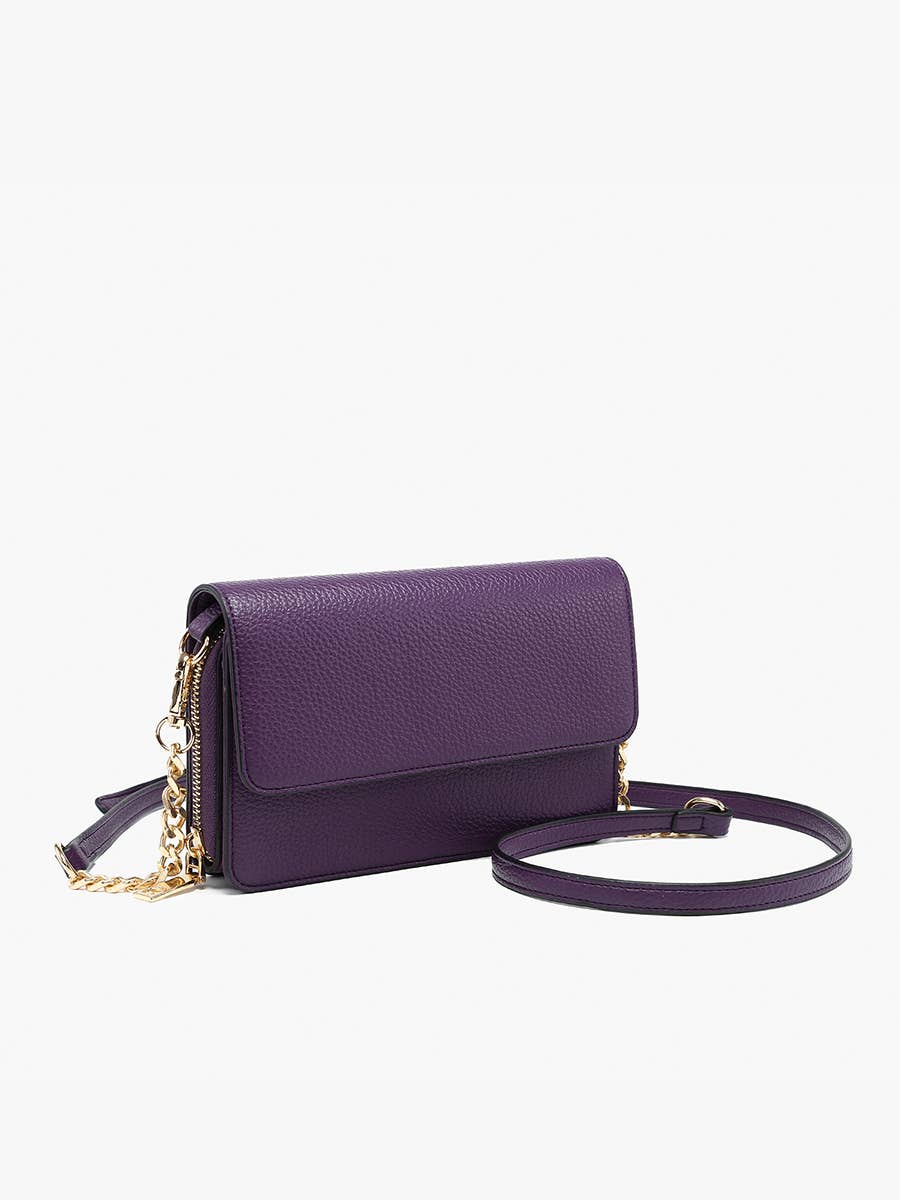 M2589 Lauryn Flapover Crossbody w/ Chain Strap