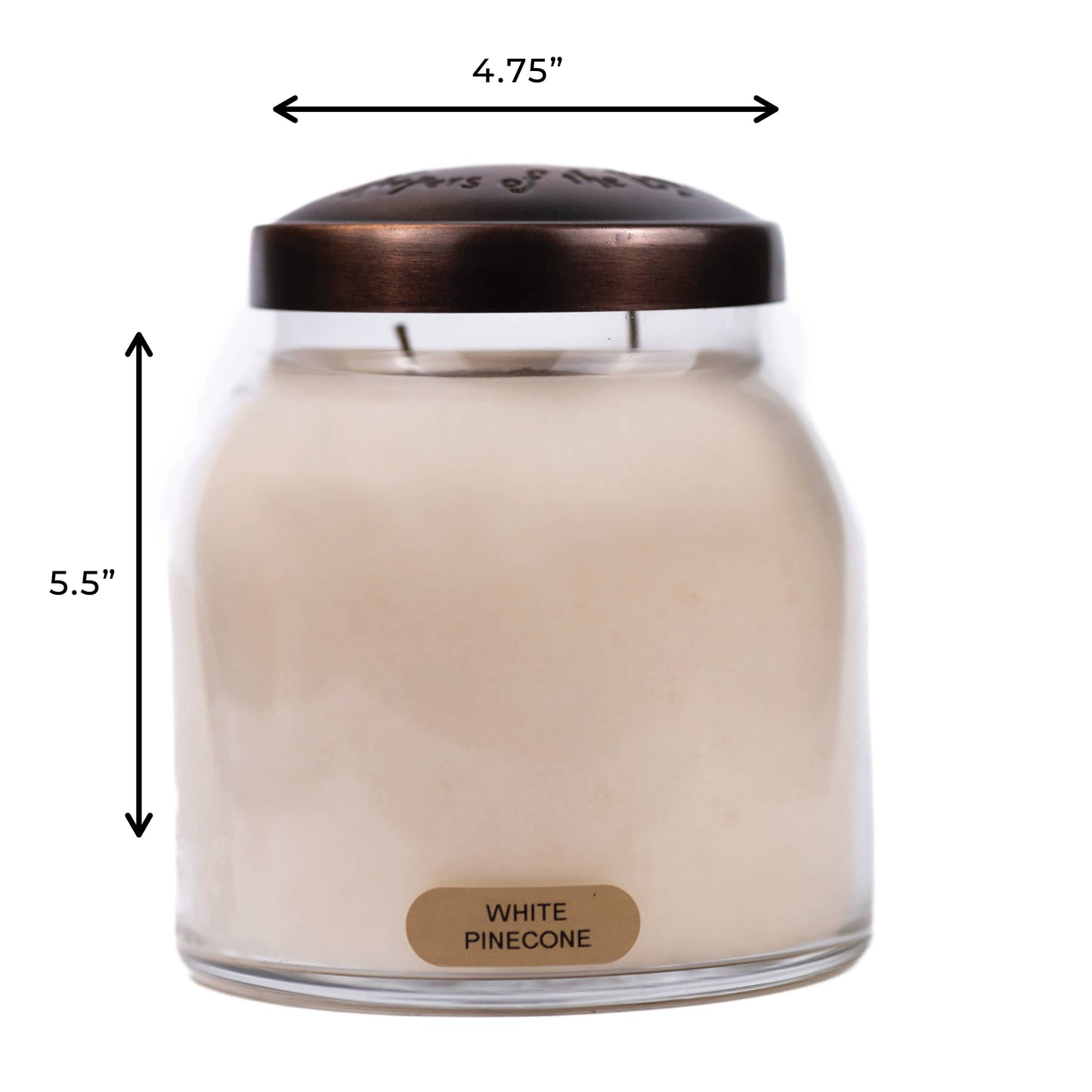 KOTL Papa Candle (34oz.) - White Pinecone