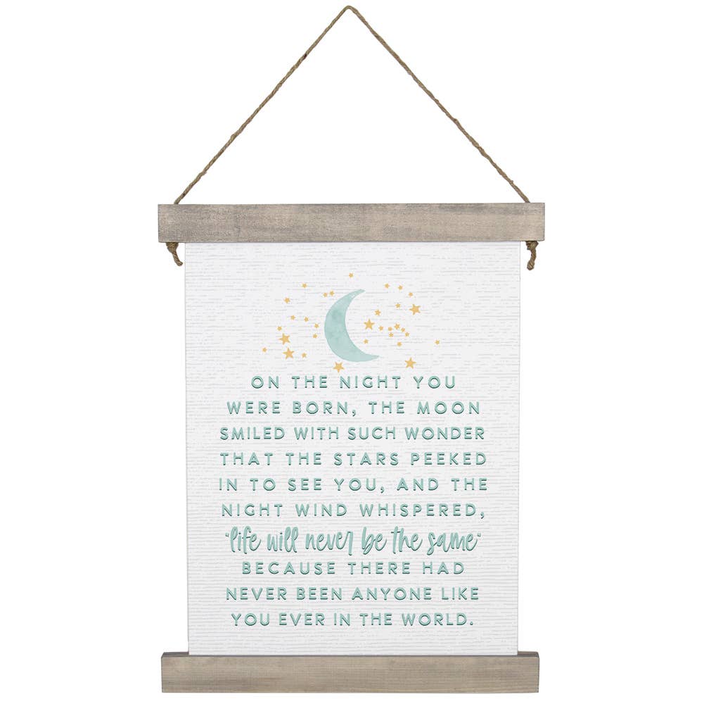 Night You Were Born - Hanging Canvas