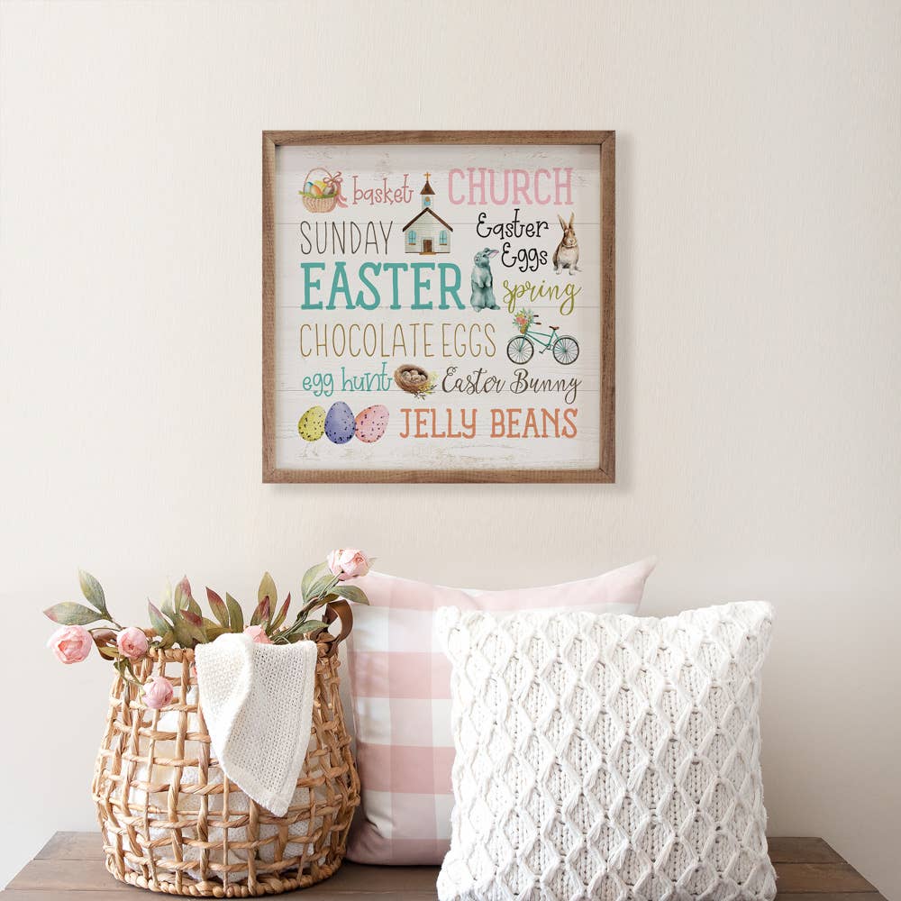 Easter Color Words Whitewash