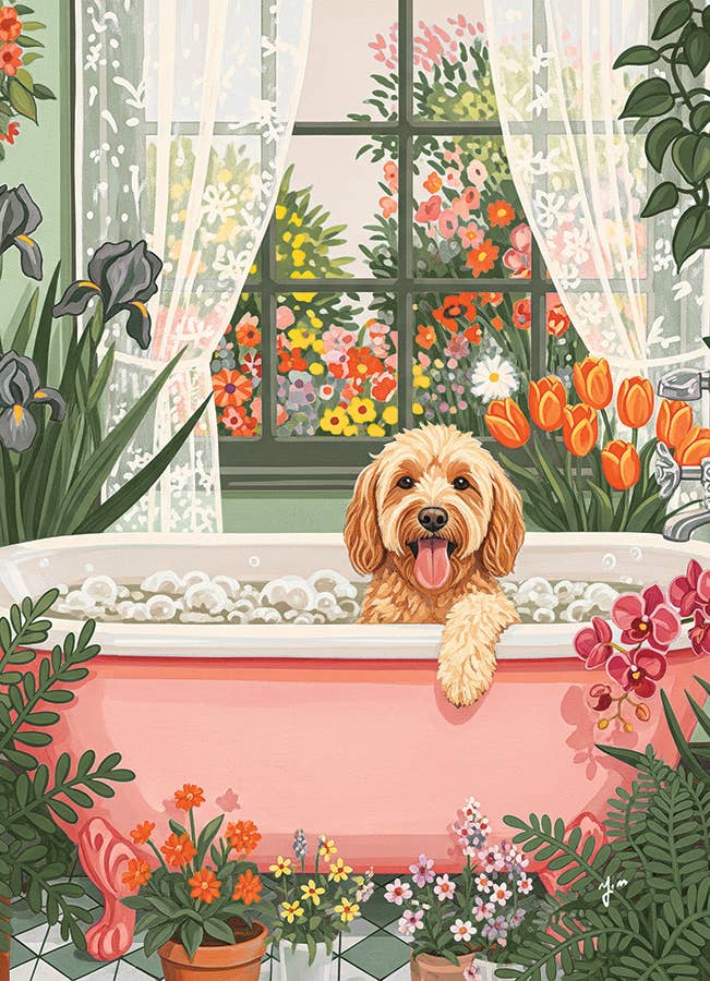 Blooms and Bubbles 500-Piece Cobble Hill Puzzle