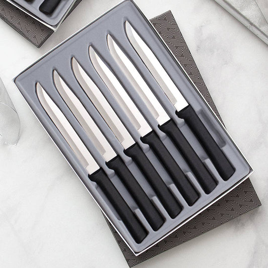 Black Six Utility/Steak Knives Gift Set