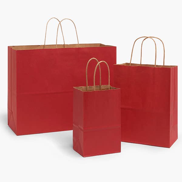 Recycled Kraft Color Paper Retail Shopping Bags