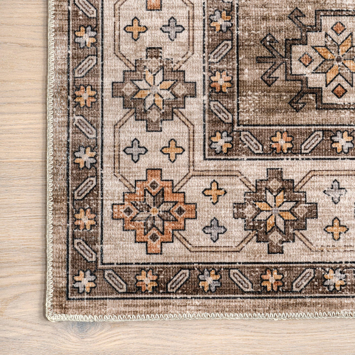 Lauren Liess Barbary Distressed Machine Washable Area Rug
