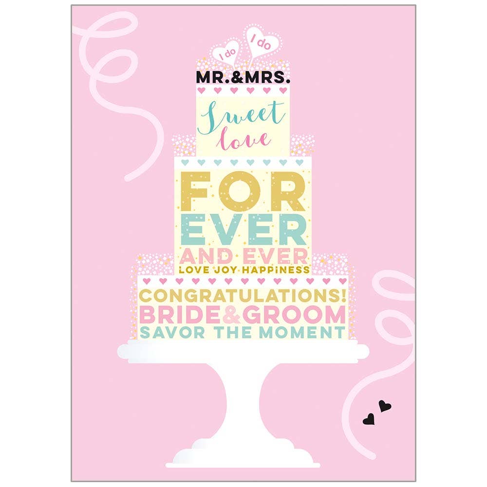 Forever and Ever Cake - Faith Wedding Card