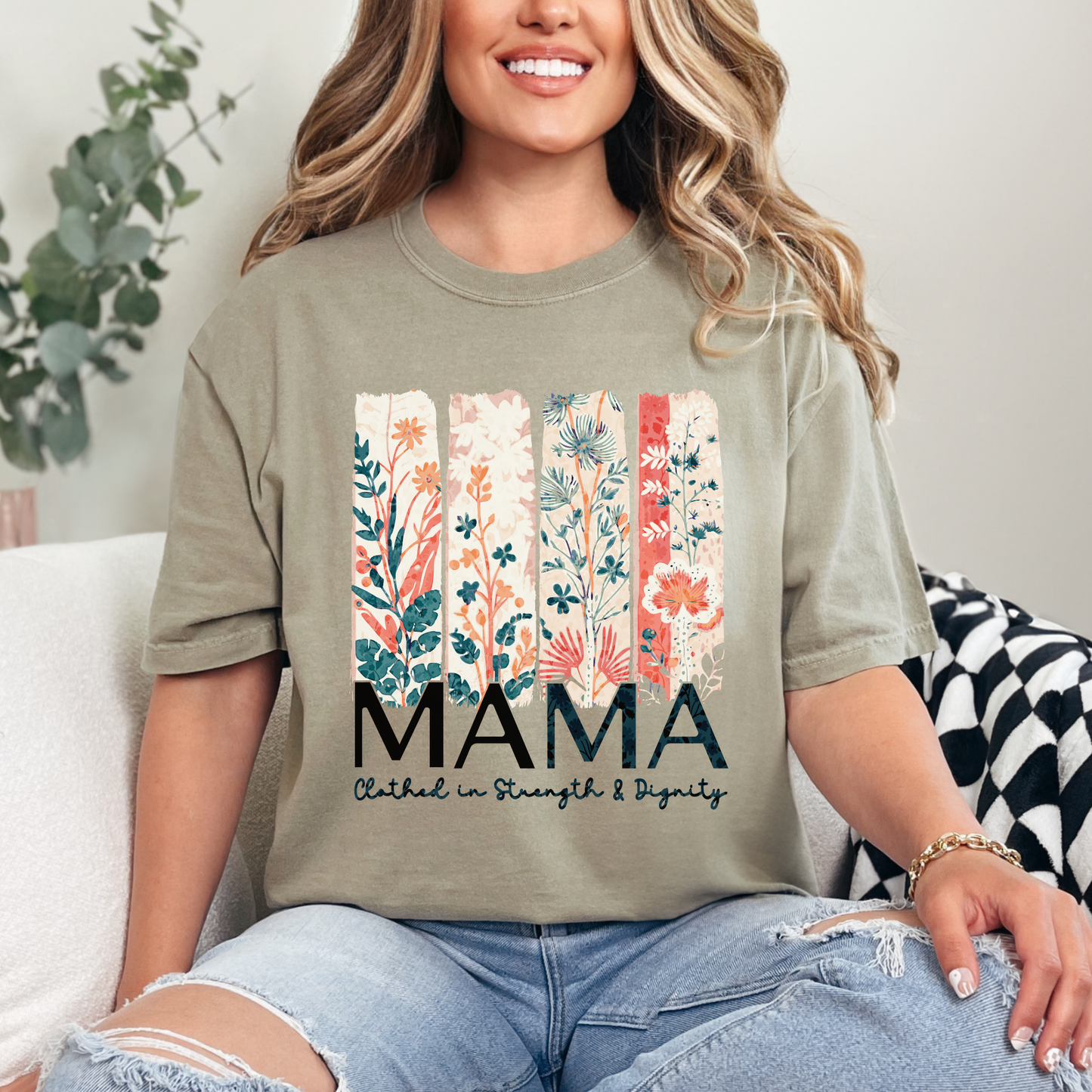 Proverbs 31 Mama Comfort Color Christian Mother's Day Tshirt