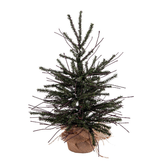 Vickerman 18" Vienna Twig Artificial Christmas Tree, Unlit