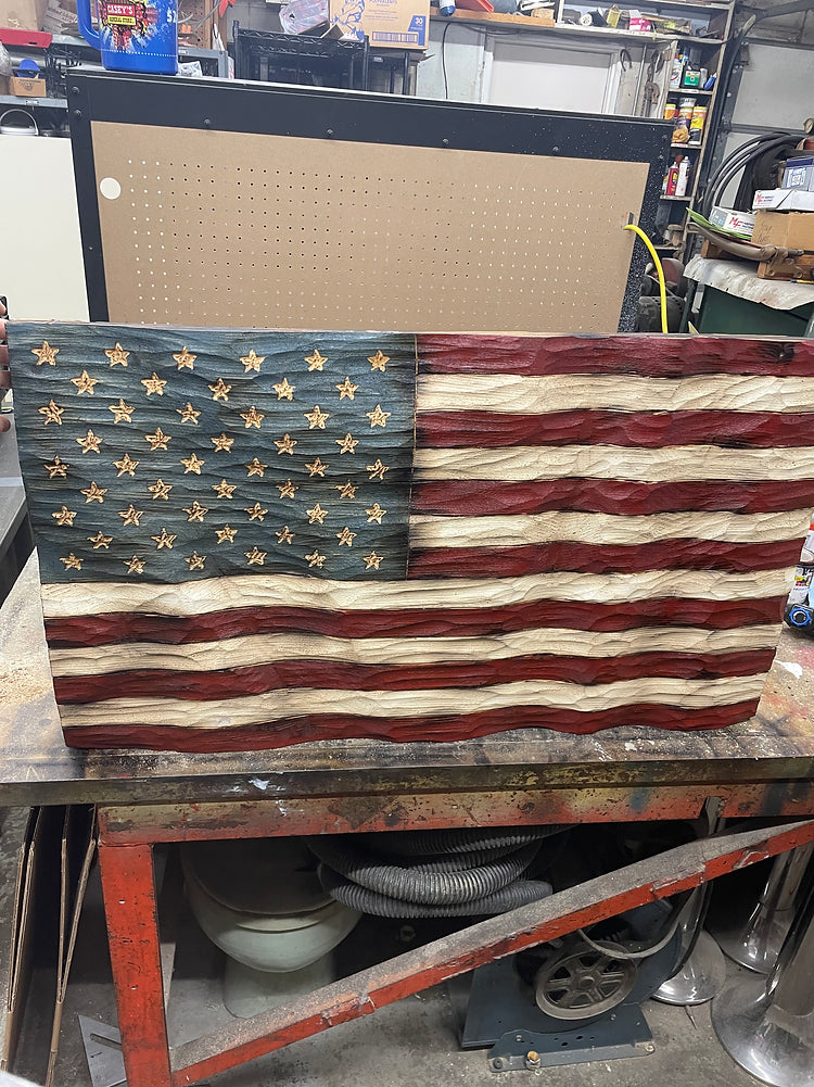 Textured Wavy Flag