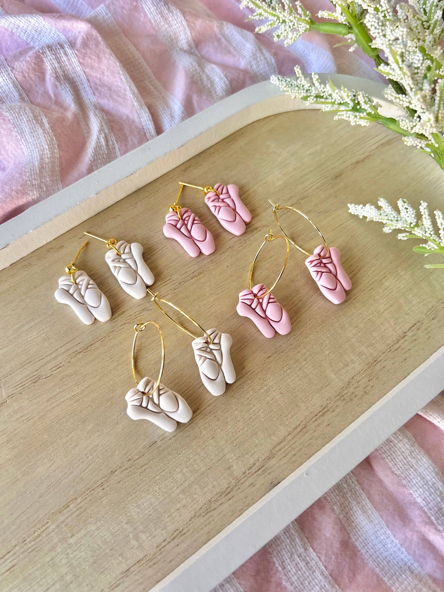 Ballet Slipper Earrings, Ballet Earrings