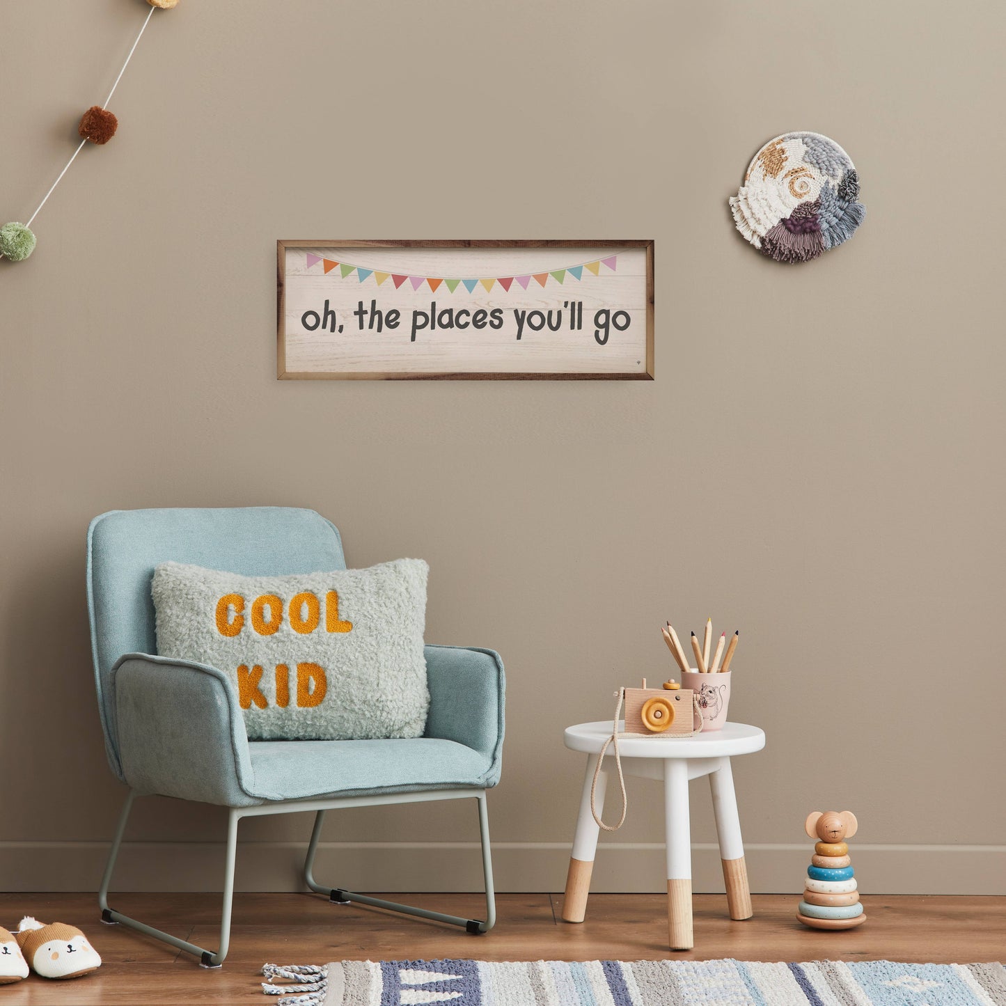 Oh The Places You'll Go Banner Whitewash