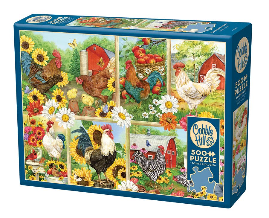 Cockadoodledoo 500-Piece Cobble Hill Puzzle