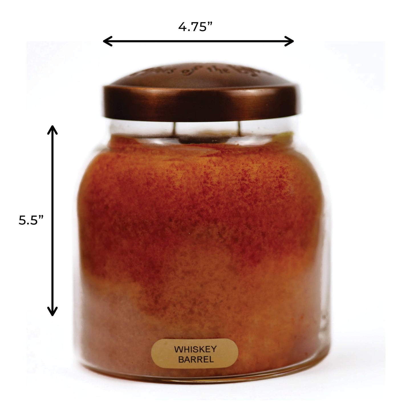 Whiskey Barrel – 34oz Strong Scented Gift Jar Candle