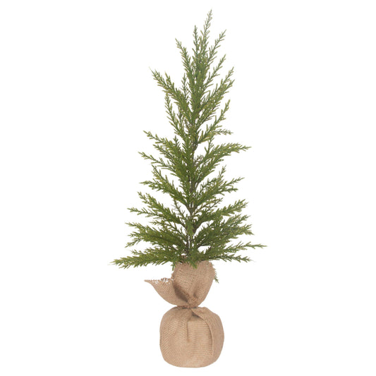 26.5" Tall Winter Fir Tree Christmas Décor