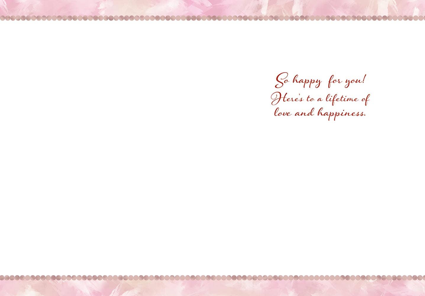 Roses and Pearls - Wedding Card