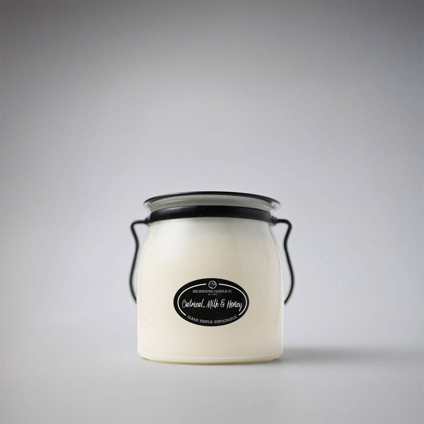 16 oz Butter Jar Candle: Oatmeal, Milk & Honey