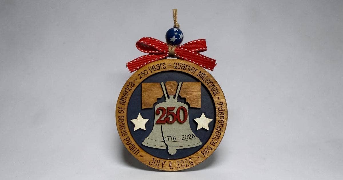 250th Anniversary Liberty Bell Christmas Ornament