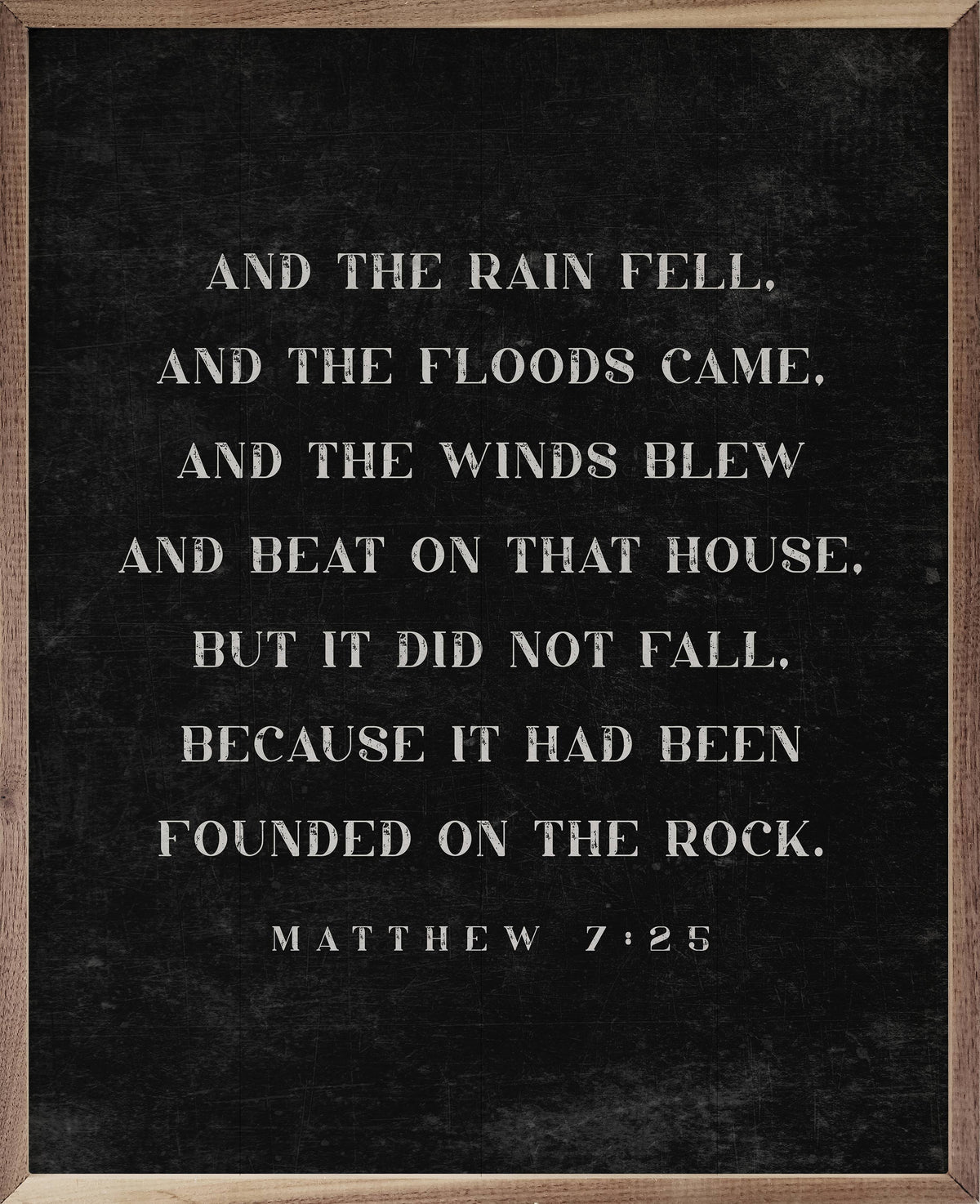 The Rain Fell Black