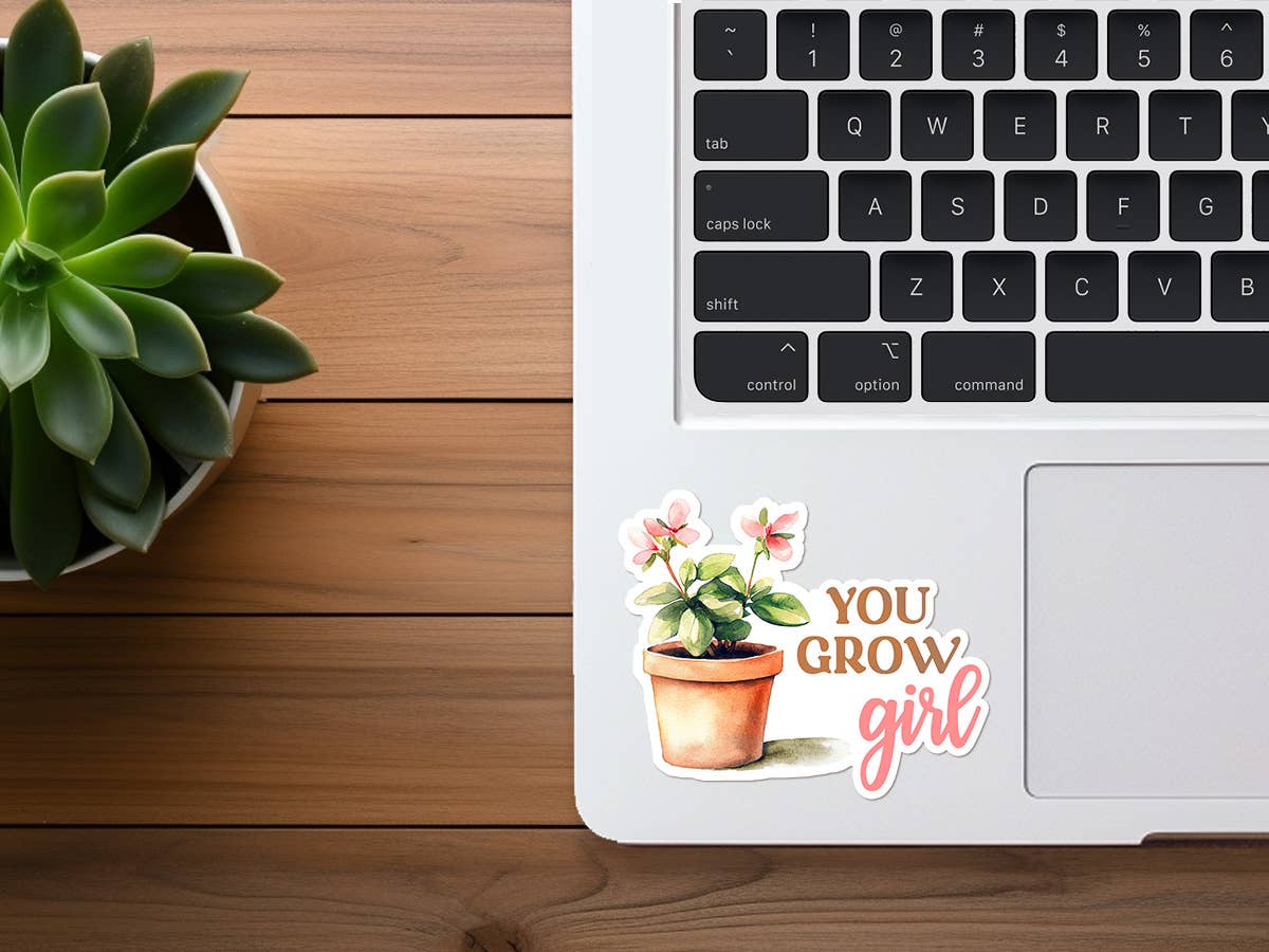 You Grow, Girl | Wholesale Stickers for Small Businesses