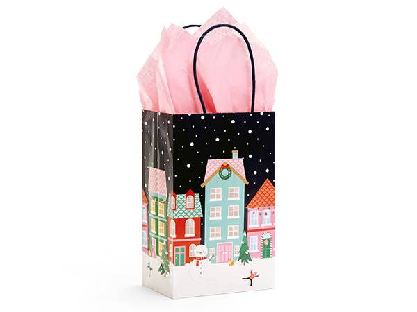 Christmas Village Paper Christmas Gift Bags