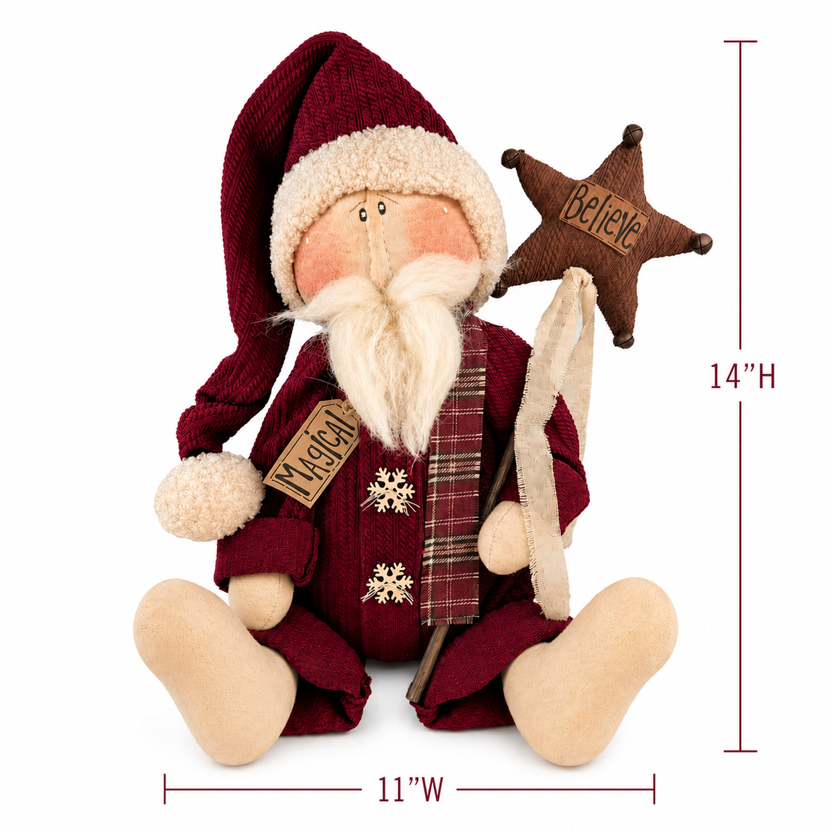 Magical the Santa Claus – 14" Primitive Christmas Santa