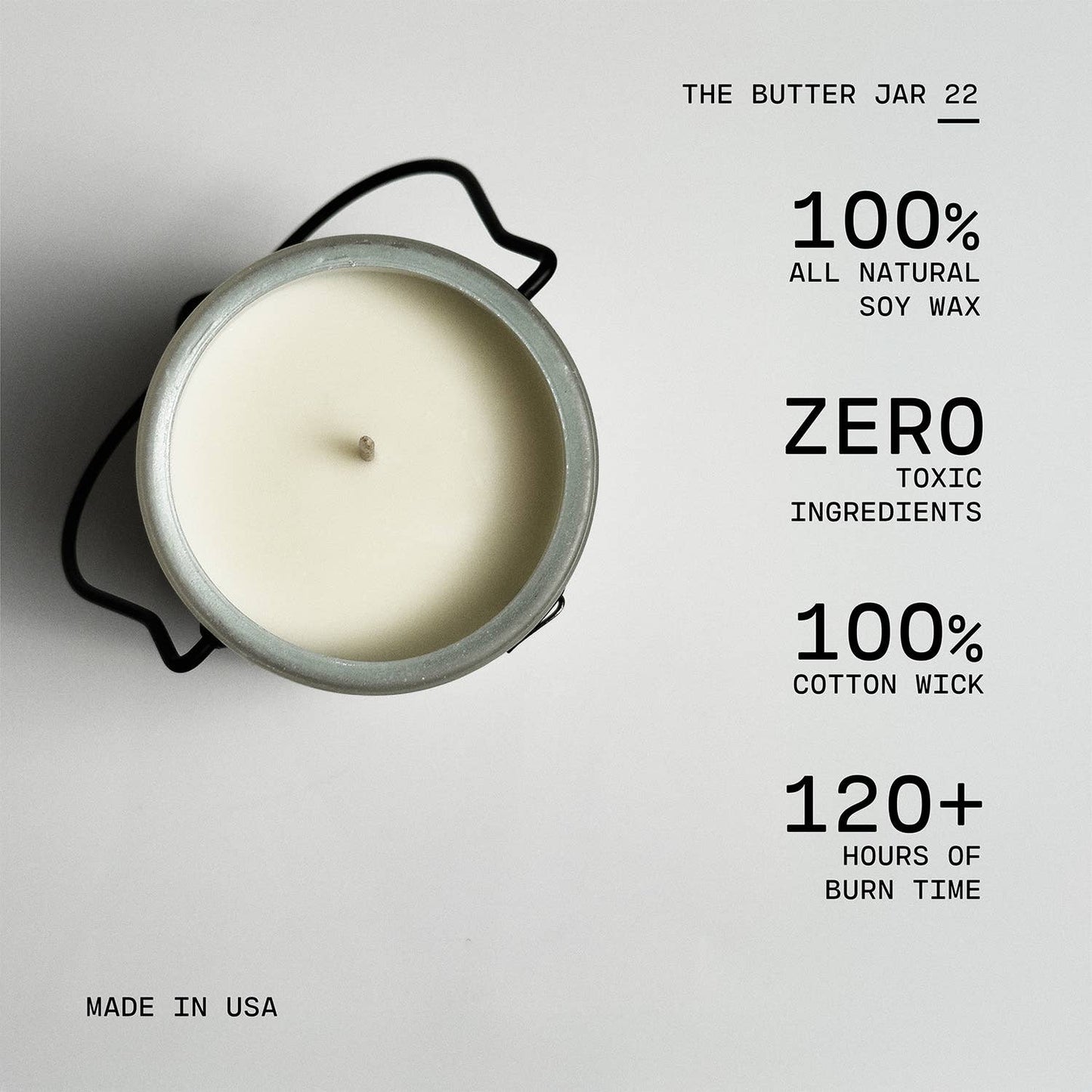22 oz Butter Jar Candle: Sticky Buns