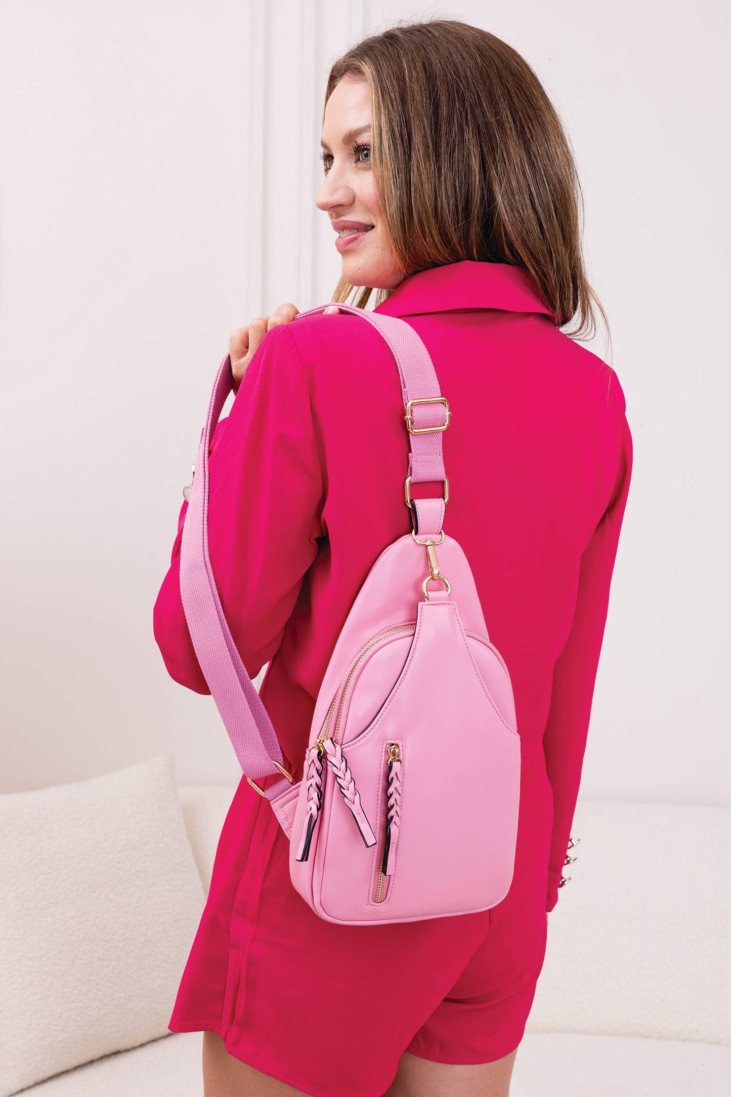 M2342 Nikki Dual Compartment Sling Pack Bag