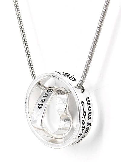 FR3440 LIFE IS SWEETER BECAUSE YOU ARE MY MOM_Necklace Set